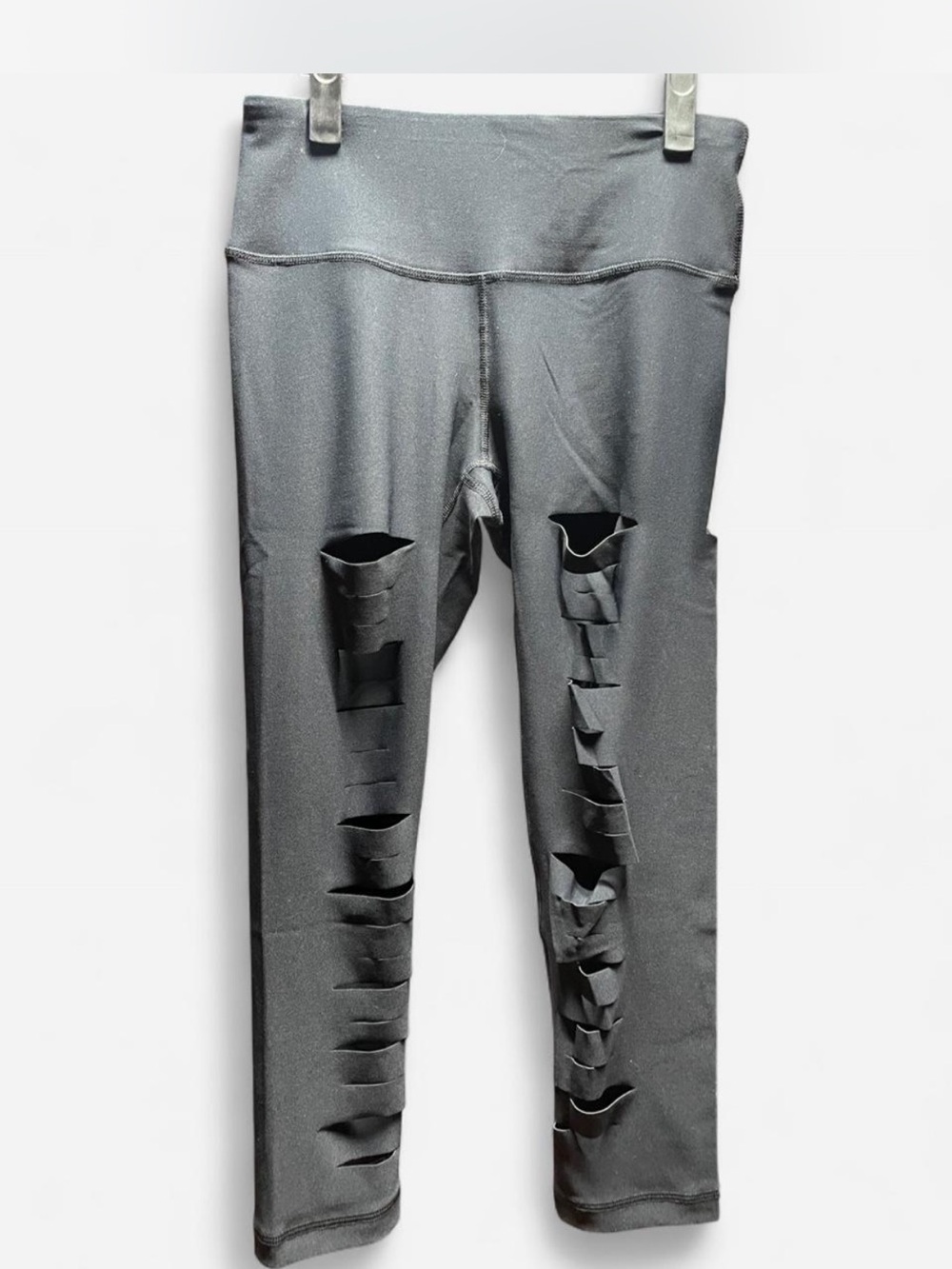 Black Ripped Leggings